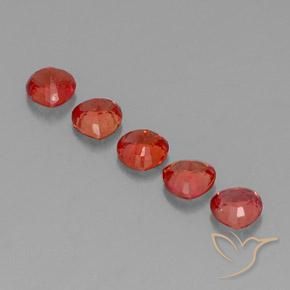 1.83 карата, натуральный Ярко-красный Сапфир, Триллион, VVS-VS