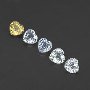 Натуральный Многоцветный Сапфир 1,58 карата Форма сердца, Чистота VS