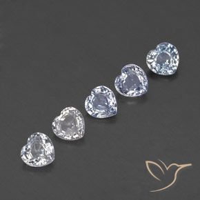 2.22 карата, натуральный Многоцветный Сапфир, Сердце, VVS-VS