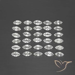 5.08 карата, натуральный Ясно Белый Сапфир, Маркиза, VVS-VS