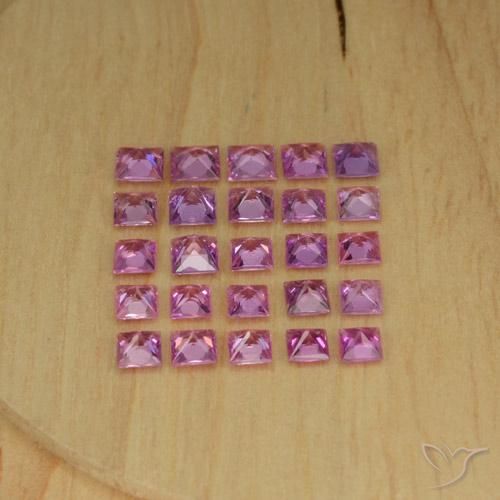 4.19 карата, натуральный Светло-пурпурный Сапфир, Квадрат, VVS-VS