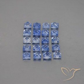 2.34 карата, натуральный Средний темно-синий Сапфир, Квадрат, VVS-VS