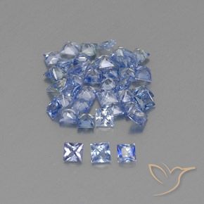 1.95 карата, натуральный Пастельно-синий Сапфир, Квадрат, VVS-VS
