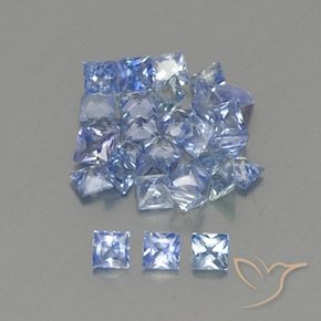 1.88 карата, натуральный Пастельно-синий Сапфир, Квадрат, VVS-VS