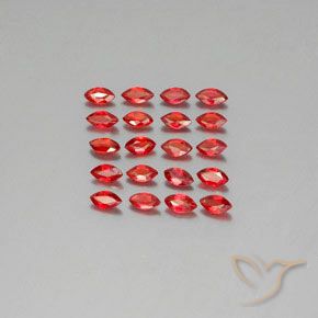 Натуральный оранжевый сапфир 2,92 карата маркиз, VS-SI