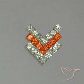 2.74ctw Натуральный Многоцветный Сапфир, Квадрат, VVS-VS