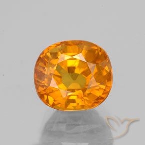 3.53ct Натуральный Абрикос Апельсин Сапфир, Овал, VS-SI