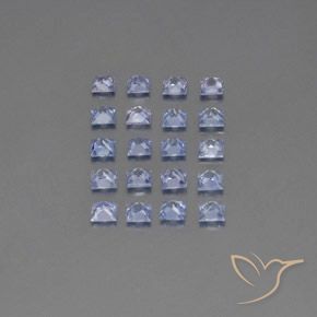 2.87 карата, натуральный Пастельно-синий Сапфир, Квадрат, VVS-VS