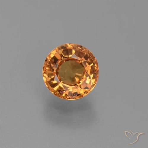 0.73ct Натуральный Средний апельсин Сапфир, Круглый, Чистота VS