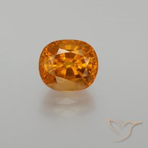 3.07ct Натуральный Темно-оранжевый Сапфир, Овал, Чистота VS