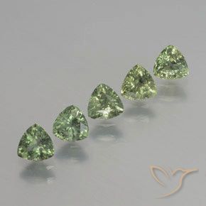 1.96 карата, натуральный Светло-зеленый шалфей Сапфир, Триллион, Чистота VS