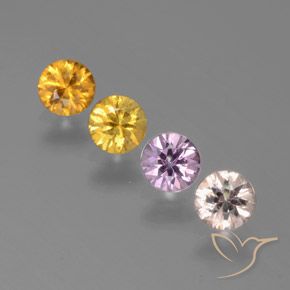 1.33 карата, натуральный Многоцветный Сапфир, Круглый, Чистота VS