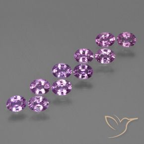 2.28 карата, натуральный Средне-темно-фиолетовый Сапфир, Овал, Чистота VS