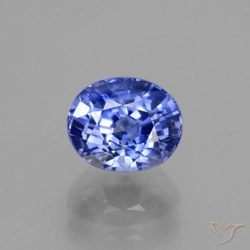 2.71ct Натуральный Светло-васильковый Сапфир, Овал, Чистота VS