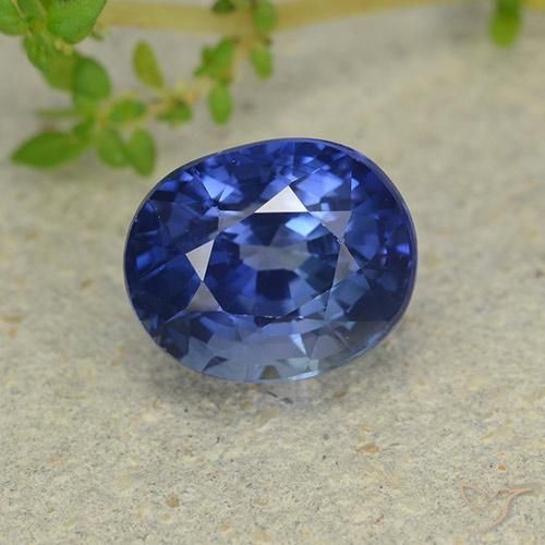 3.38ct Натуральный Васильково-синий Сапфир, Овал, Чистота VS