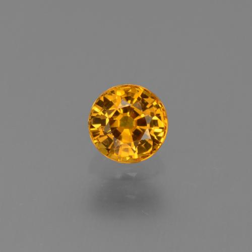 0.68ct Натуральный Средний апельсин Сапфир, Круглый, Чистота VS