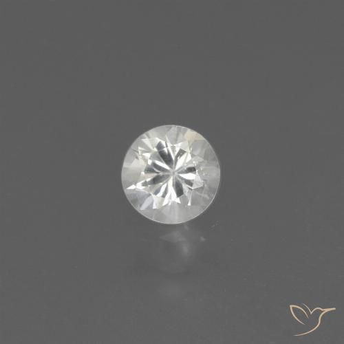 0.43ct Натуральный Белый Сапфир, Круглый, Чистота VS