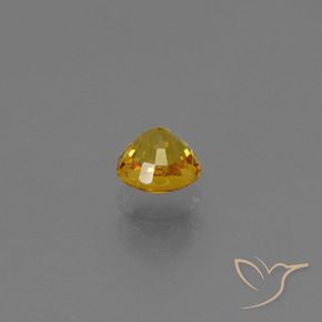 0.65 карата, натуральный Золотой Сапфир, Круглый, VVS-VS