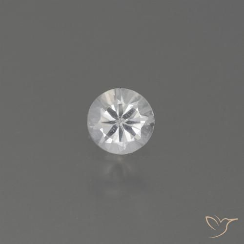 0.32ct Натуральный Белый Сапфир, Круглый, Чистота VS