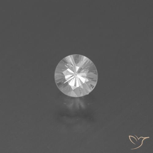 0.43ct Натуральный Белый Сапфир, Круглый, Чистота VS