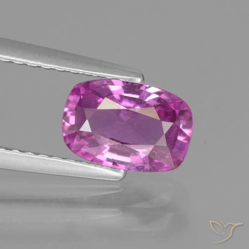 1.31ct Натуральный Розовато-пурпурный Сапфир, Подушка, Чистота VS