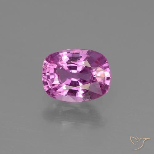 1.03ct Натуральный Интенсивный фиолетовый Сапфир, Подушка, Чистота VS
