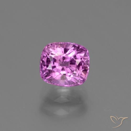 Натуральный розовато-пурпурный сапфир 1,14 карата подушка крой, VS-SI