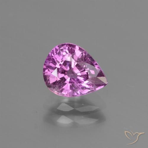 1.42ct Натуральный Розовато-пурпурный Сапфир, Форма груши, Чистота VS