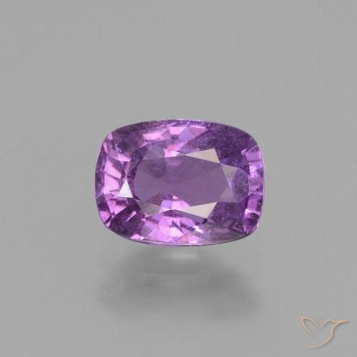 1.46ct Натуральный Средний фиолетовый Сапфир, Подушка, Чистота VS