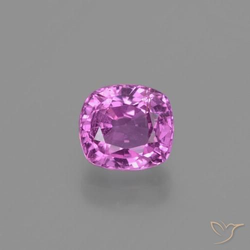 1.08ct Натуральный Розовато-пурпурный Сапфир, Подушка, VS-SI