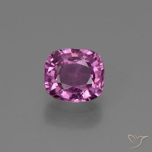 1.19ct Натуральный Интенсивный розовато-фиолетовый Сапфир, Подушка, Чистота VS