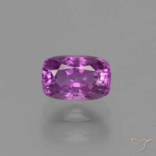 1.41ct Натуральный Средне-темно-фиолетовый Сапфир, Подушка, Чистота VS