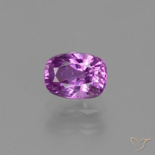 1.16ct Натуральный Электрический фиолетовый Сапфир, Подушка, Чистота VS