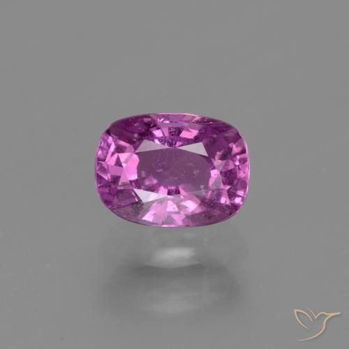 1.38ct Натуральный Средне-темно-фиолетовый Сапфир, Подушка, Чистота VS