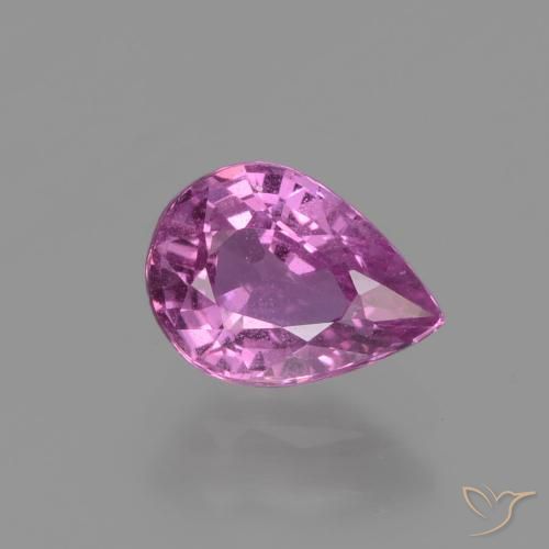 1.21ct Натуральный Розовато-пурпурный Сапфир, Форма груши, Чистота VS