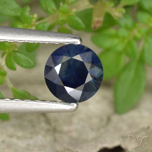 0.55ct Натуральный Королевский синий Сапфир, Круглый, Чистота VS