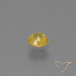 0.65 карата, натуральный Золотой Сапфир, Круглый, VVS-VS