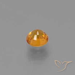 0.76 карата, натуральный Абрикос Апельсин Сапфир, Круглый, VVS-VS