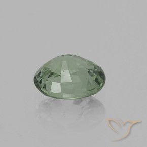 0.75 карата, натуральный Medium Light Green Сапфир, Овал, VVS-VS