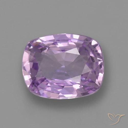 1.08ct Натуральный Средний фиолетовый Сапфир, Подушка, Чистота VVS