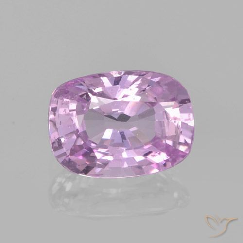 1.00ct Натуральный Светло-пурпурный Сапфир, Подушка, Чистота VS