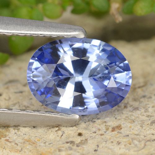 0.89ct Натуральный Средний темно-синий Сапфир, Овал, Чистота VVS