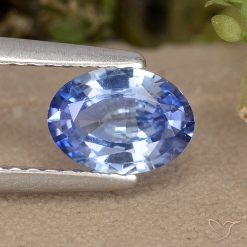 0.83ct Натуральный Синий / Голубой Сапфир, Овал, Чистота VVS