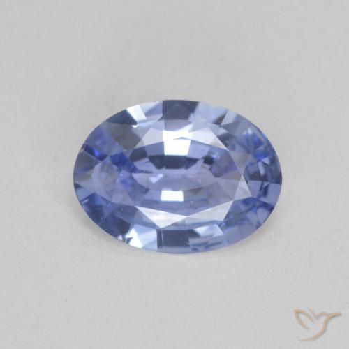 0.81ct Натуральный Средний темно-синий Сапфир, Овал, VVS-VS