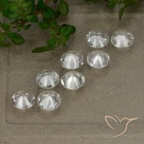 2.79 карата, натуральный Белый Сапфир, Огранка Круг, Чистота VS