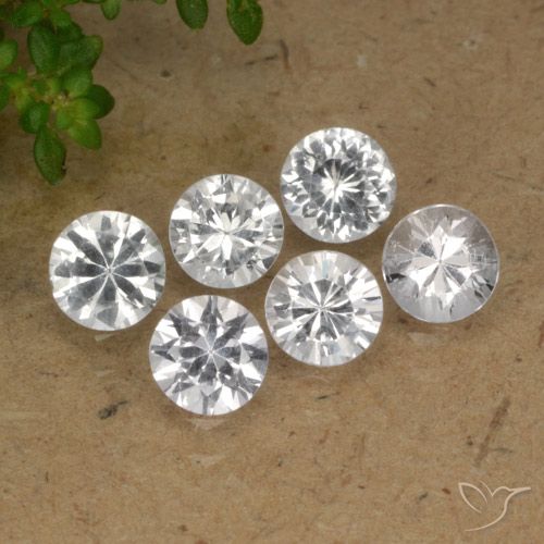 2.52 карата, натуральный Ясно Белый Сапфир, Круглый, Чистота VS