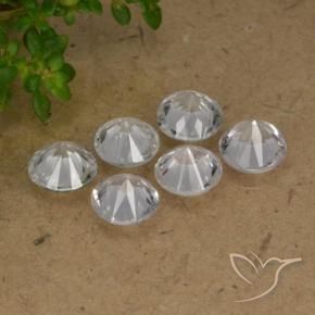 2.52 карата, натуральный Ясно Белый Сапфир, Круглый, Чистота VS