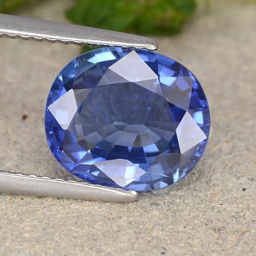 4.61ct Натуральный Васильково-синий Сапфир, Овал, Чистота VS