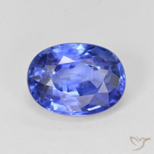 4.11ct Натуральный Светло-васильковый Сапфир, Овал, Чистота VS