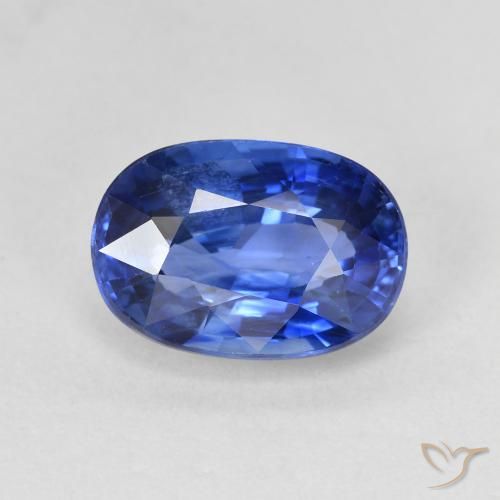 4.81ct Натуральный Васильково-синий Сапфир, Овал, Чистота VS